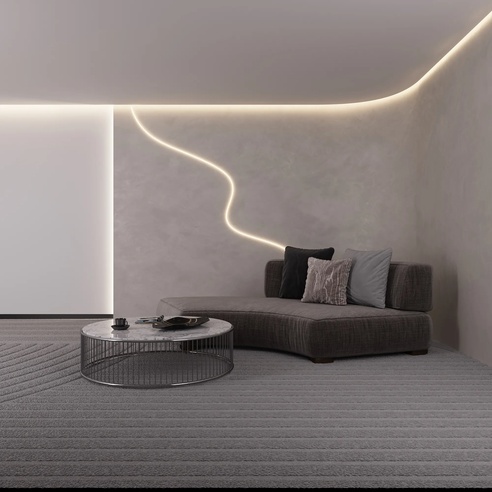 Лента светодиодная герметичная AURORA-PS-A120-12x6mm 24V Lemon (10 W/m, IP65, 2835, 5m) (Arlight, Силикон)