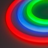 Лента светодиодная герметичная MOONLIGHT-BLACK-SIDE-G280-D25mm 24V RGB 360deg (14.4 W/m, IP65, 3m, wire x1) (Arlight, Вывод боковой, 3 года)