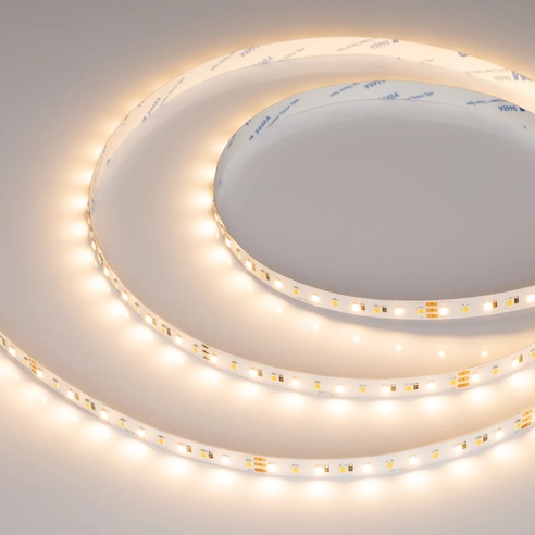 Лента светодиодная RT-A120-10mm 24V White-MIX (23 W/m, IP20, 2835, 5m) (Arlight, Изменяемая ЦТ)
