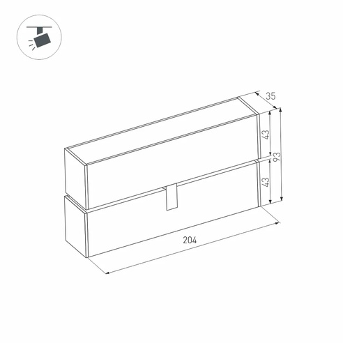 Светильник MAG-FLAT-FOLD-45-S205-6W Day4000 (BK, 100 deg, 24V) (Arlight, IP20 Металл, 3 года)