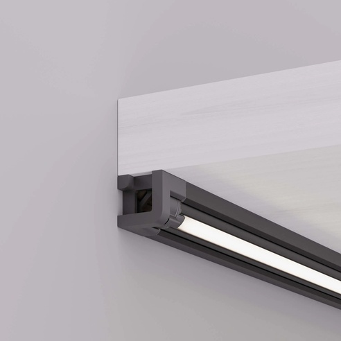 Профиль с экраном SL-KANT-H10-ROTATE-2000 IRON GREY (Arlight, Алюминий+пластик)