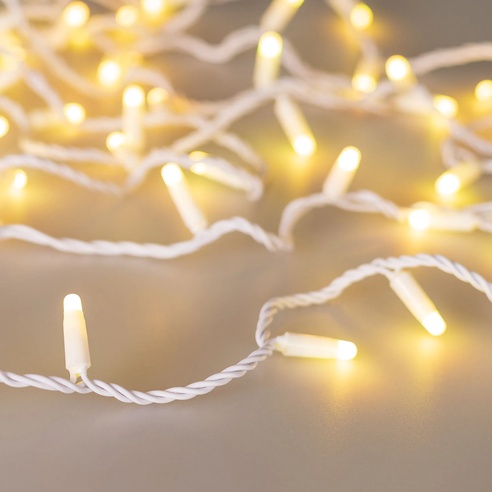 Светодиодная гирлянда ARD-STRING-CLASSIC-10000-WHITE-100LED-MILK-SYNC RGB (230V, 6.5W) (Ardecoled, IP65)