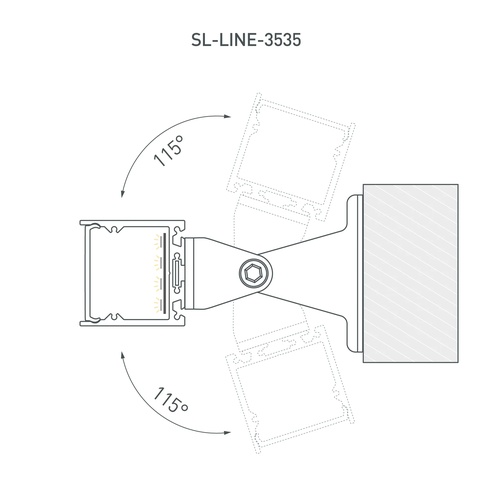 Профиль SL-LINE-3535-3000 ANOD (BY) (Arlight, Алюминий)