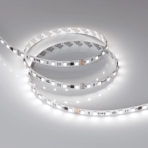 Лента светодиодная SPI-B60-10mm 24V White6000-PX6-RAM (15 W/m, IP20, 5060, 5m) (Arlight, бегущий огонь)