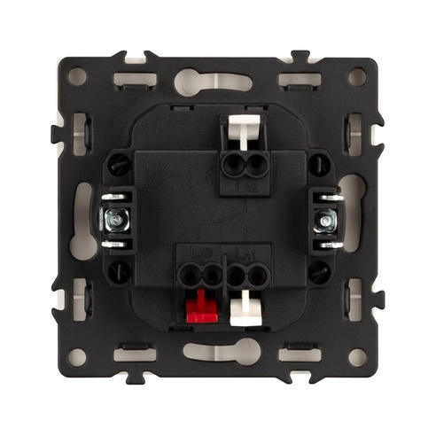 Механизм выключателя одноклавишный проходной SWT-NOBE-MKP1-SFPL-IS (230V, 10A) (Arlight, Никель)