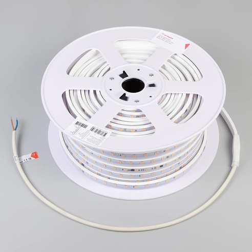 Лента светодиодная герметичная ARL-PV-B54-15.5mm 230V Warm2700 (8 W/m, IP65, 5060, 50m) (Arlight, -)