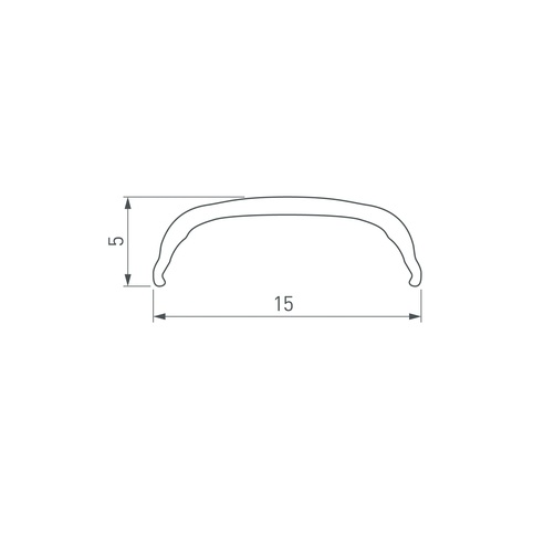 Экран ARH-BENT-W18-2000 Clear (Arlight, Пластик)
