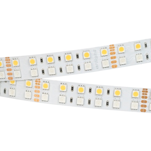 Лента светодиодная RT-B144-19mm 24V RGBW-Warm (32 W/m, IP20, 5m) (Arlight, Открытый)