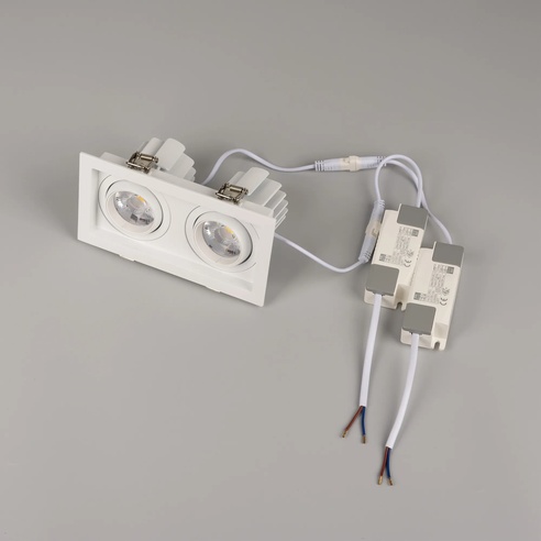 Светильник MS-VORTEX-BUILT-S170x90-2x12W Warm3000 (WH-WH, 20 deg, 230V) (Arlight, IP20 Металл, 5 лет)
