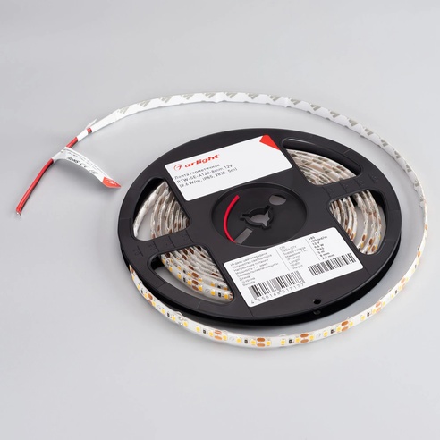 Лента светодиодная герметичная RTW-SE-A120-8mm 12V Warm3000 (9.6 W/m, IP65, 2835, 5m) (Arlight, -)