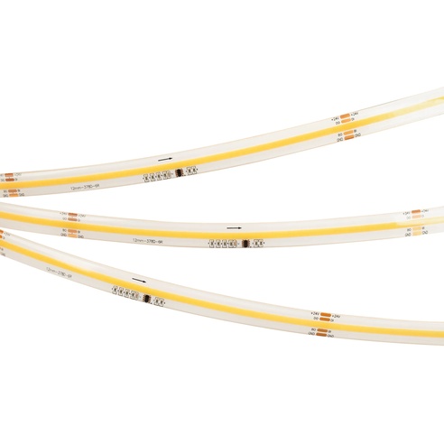 Лента светодиодная герметичная SPI-COB-SE-X378-12mm 24V Warm2700-PX63-BPT (7 W/m, IP65, 5m) (Arlight, бегущий огонь)