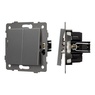 Механизм выключателя двухклавишный непроходной SWT-MK02-PL-GR-V (250V, 10A) (Arlight, -)