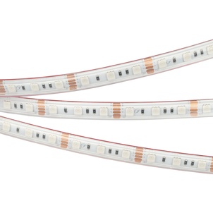 Лента светодиодная RTW 2-5000PS 12V RGB 2x (5060, 300 LED, LUX) (Arlight, 14.4 Вт/м, IP67)
