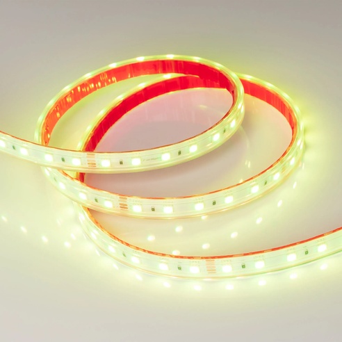 Лента светодиодная герметичная RTW-PS-B60-12mm 24V RGB (14.4 W/m, IP67, 5060, 5m) (Arlight, 14.4 Вт/м, IP67)