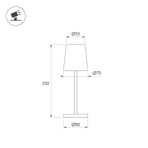 Светильник SP-DAISY-TAB-1.5W Warm3000-MIX (SD, 90 deg) (Arlight, IP54 Металл, 2 года)