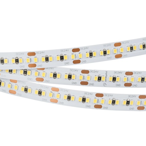 Лента светодиодная MICROLED-5000 24V Warm3000 8mm (2216, 300 LED/m, LUX) (Arlight, 8 Вт/м, IP20)
