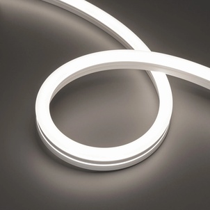 Лента светодиодная герметичная MOONLIGHT-SIDE-A140-12x24mm 24V Day5000 (9.6 W/m, IP68, 5m, wire x2) (Arlight, Вывод прямой, 3 года)