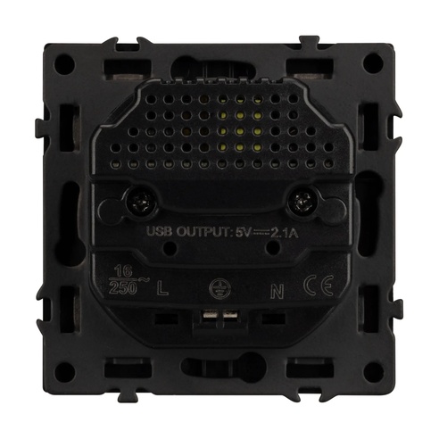 Механизм розетки с USB зарядкой SCT-NOBE-MUAA-SFPL-GR (230V, 16A) (Arlight, -)