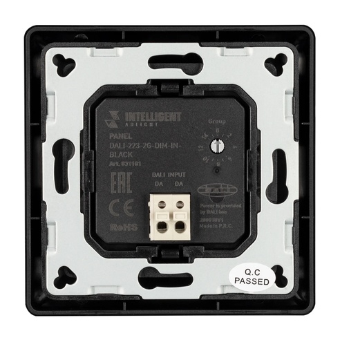 INTELLIGENT ARLIGHT Панель DALI-223-2G-DIM-IN-BLACK (BUS) (IARL, -)
