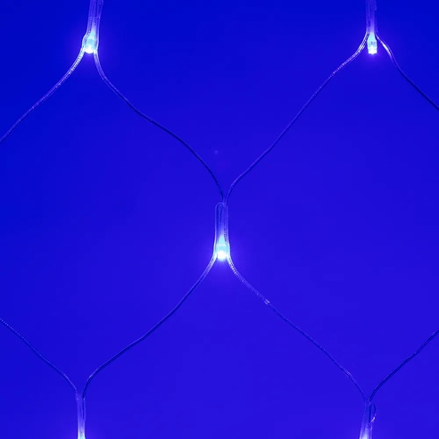 Светодиодная гирлянда ARD-NETLIGHT-HOME-1500x1500-CLEAR-150LED Blue (230V, 12W) (Ardecoled, IP20)