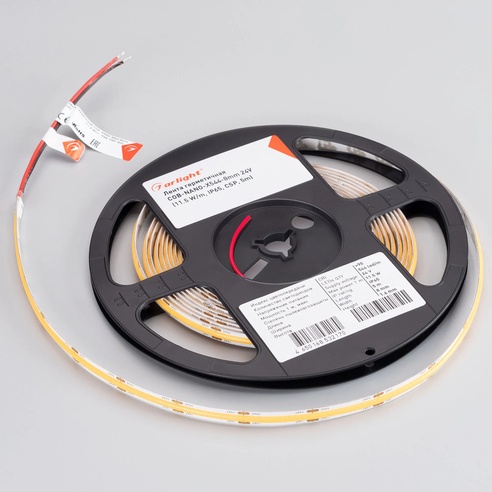 Лента светодиодная герметичная COB-NANO-X544-8mm 24V Warm3000 (11.5 W/m, IP65, CSP, 5m) (Arlight, -)