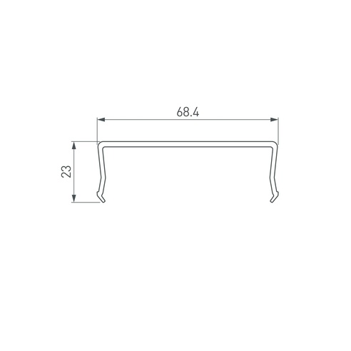 Экран SL-W68-2500 OPAL (Arlight, Пластик)