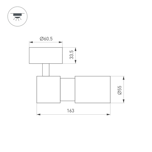 Светильник SP-ARTEMIS-SURFACE-FLAP-R55-12W Warm3000 (WH, 8-80 deg, 230V) (Arlight, IP20 Металл, 5 лет)