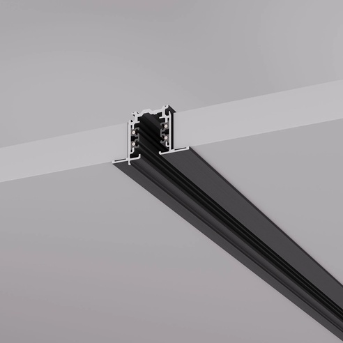 Трек встраиваемый LGD-4TR-TRACK-F-3000-BK-M (D) (Arlight, IP20 Металл, 3 года)