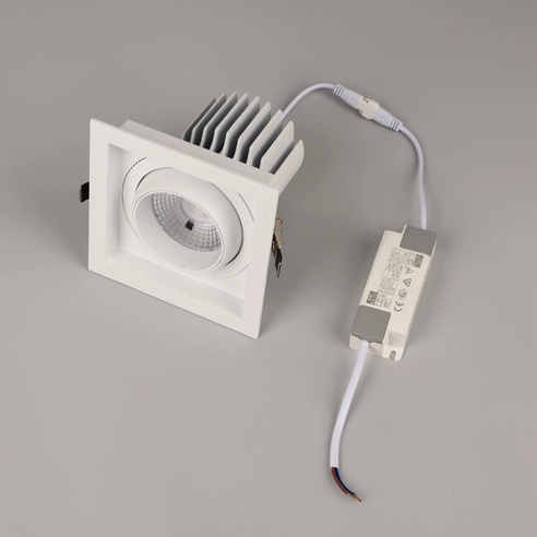 Светильник MS-VORTEX-BUILT-S140x140-30W Day4000 (WH-WH, 50 deg, 230V) (Arlight, IP20 Металл, 5 лет)