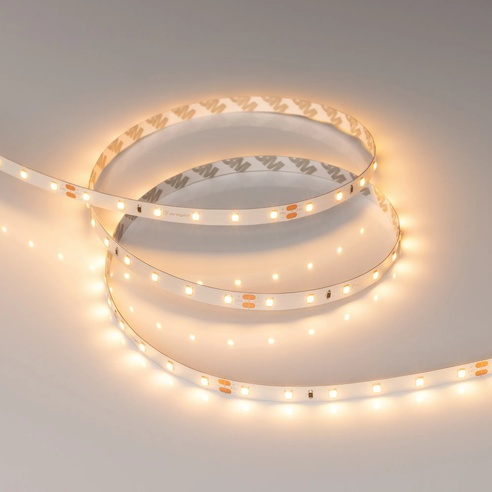 Лента светодиодная RT-A60-8mm 24V Warm2700 (7.2 W/m, IP20, 2835, 5m) (Arlight, Открытый)