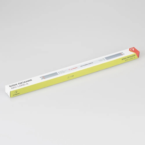 Блок питания ARV-12060-LONG-A (12V, 5A, 60W) (Arlight, IP20 Металл, 2 года)