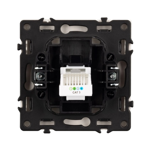 Механизм телефонной розетки SCT-NOBE-MTL1-SFPL-IS (RJ-11, 4C) (Arlight, Никель)