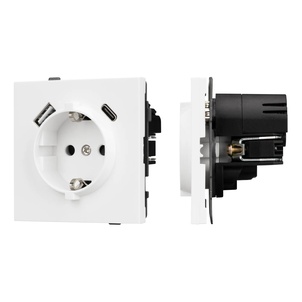 Механизм розетки с USB зарядкой SCT-TENDO-MUAC-PL-WH (230V, 16A) (Arlight, -)
