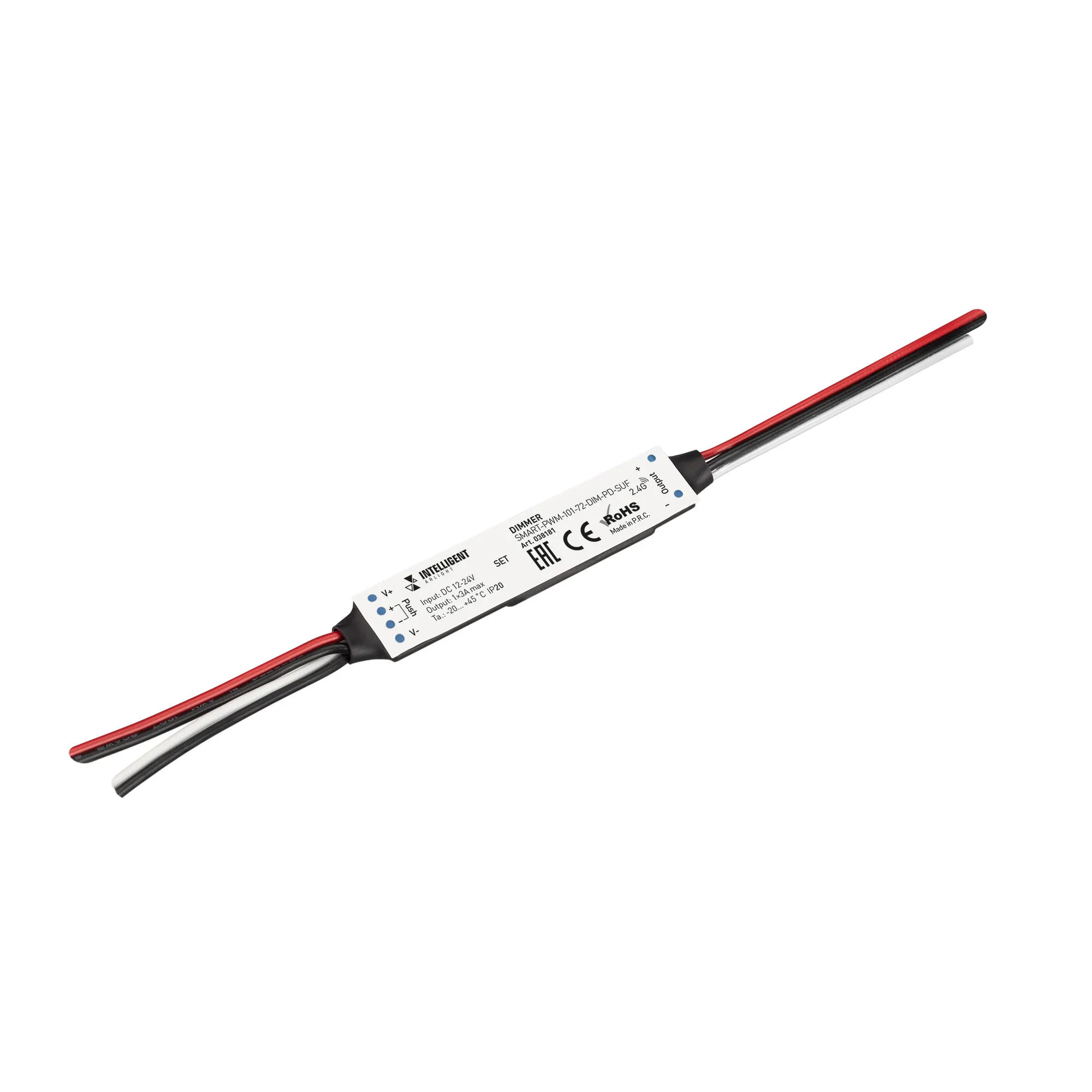 INTELLIGENT ARLIGHT Диммер SMART-PWM-101-72-DIM-PD-SUF (12-24V, 1x3A, SS, 2.4G) (IARL, Пластик) - изображение товара