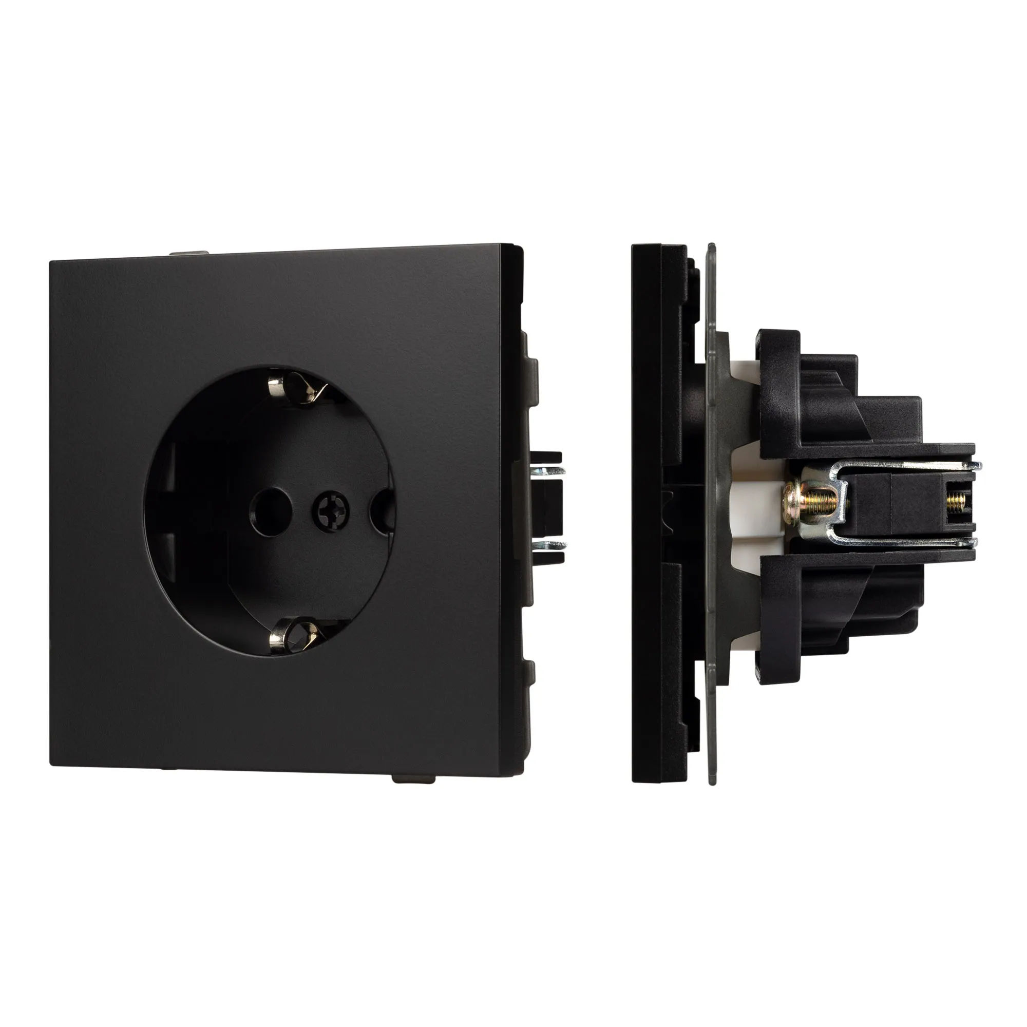 Механизм электрической розетки SCT-TENDO-MEU1-PL-BK (230V, 16A) (Arlight, -)