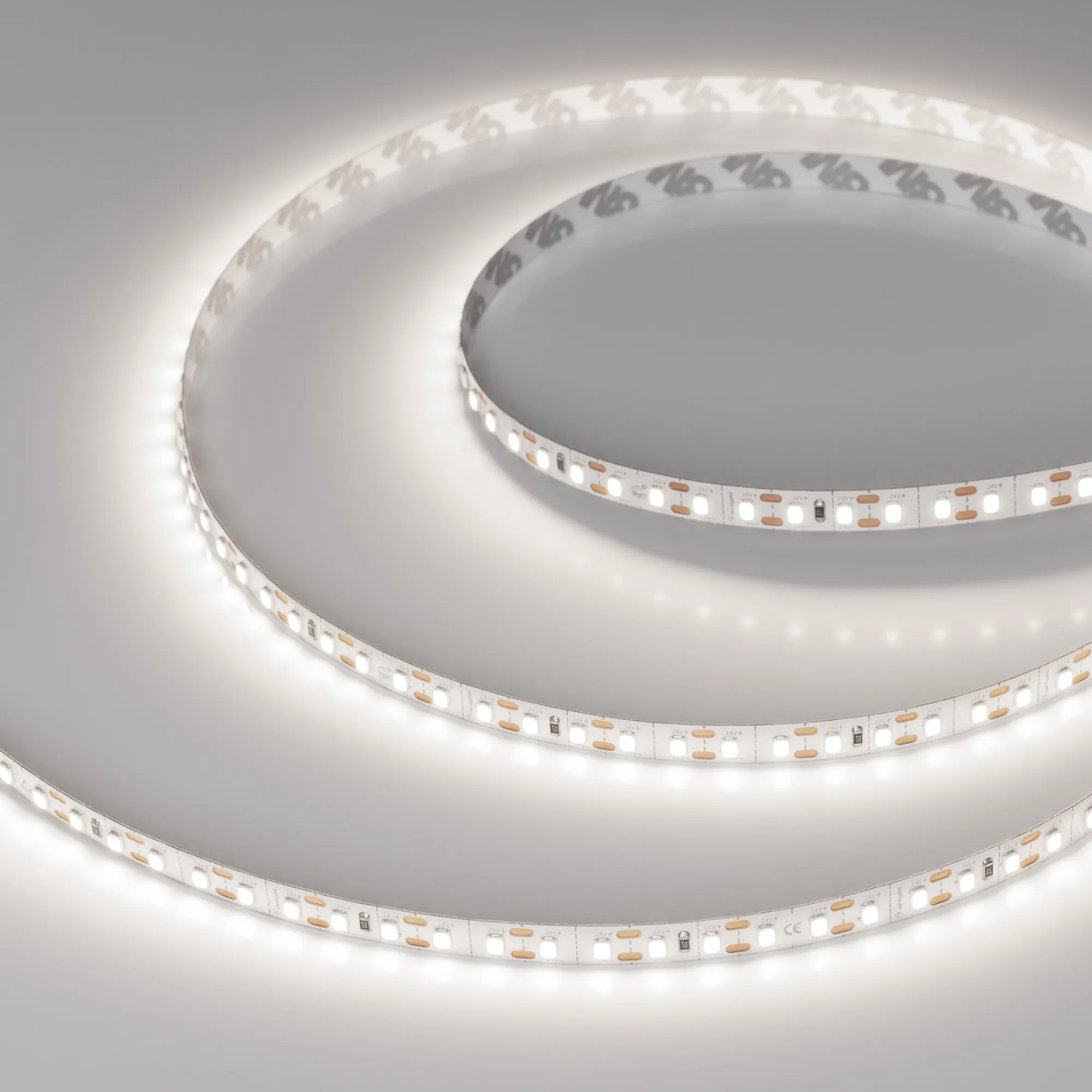 Лента FC-A120-8mm 24V Day5000-CX1 (10 W/m, IP20, 5m) (Arlight, резка 1 светодиод)