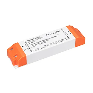 Блок питания ARV-SP-24075-PFC (24V, 3.12A, 75W) (Arlight, IP20 Пластик, 5 лет) - изображение товара
