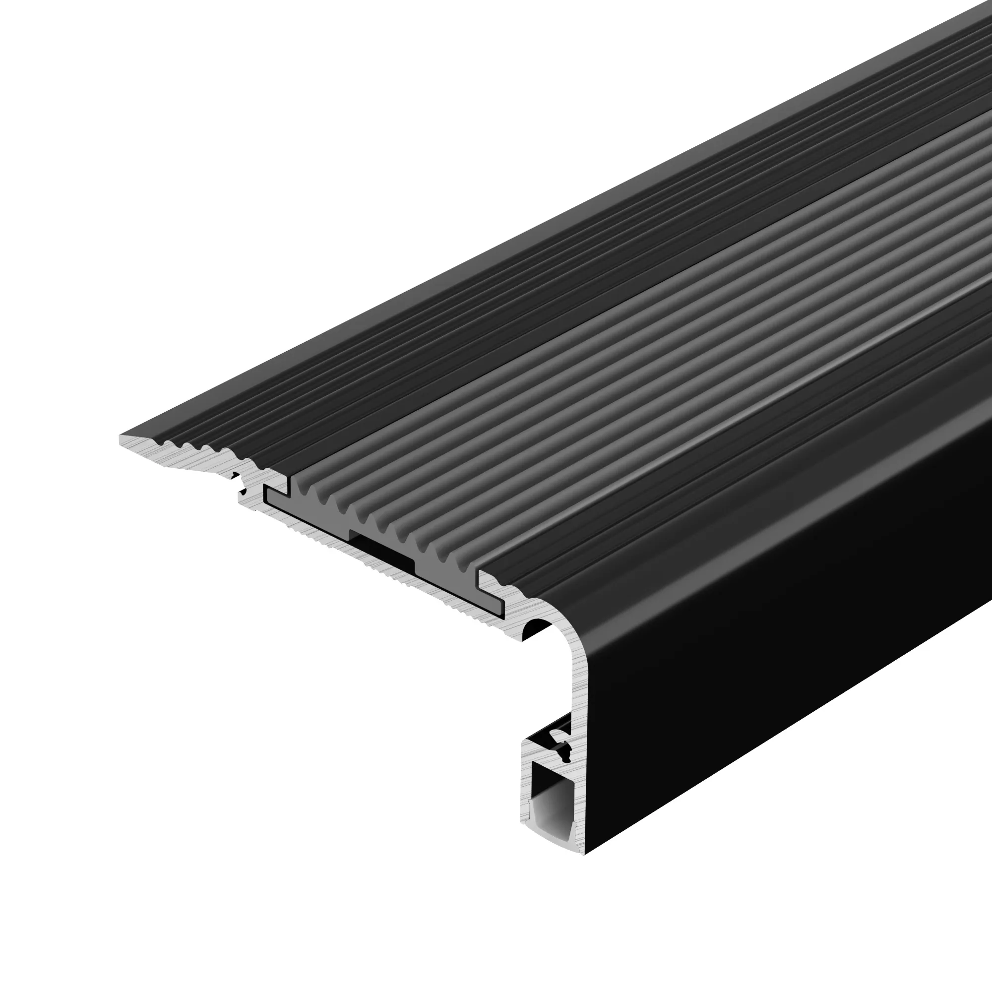 Профиль STAIR-W60-2000 ANOD BLACK (Arlight, Алюминий) - изображение товара